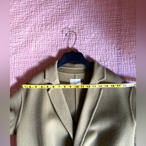 Sezane Mederick Coat Pistachio - Size 6 - Picture 10 of 11